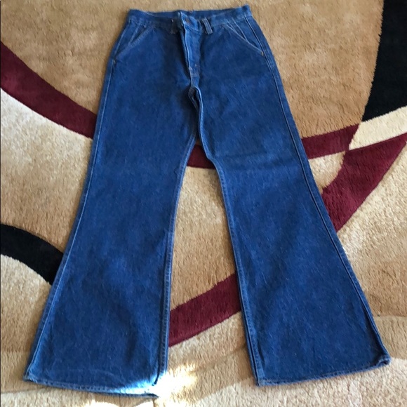 Vintage Orange Tab Levi’s Flare Jeans - Picture 3 of 16